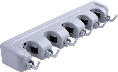 Foldable Brooms & Toiletries Organizer – Space-Saving Storage