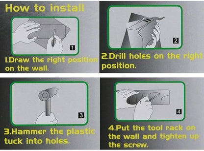 Foldable Brooms & Toiletries Organizer – Space-Saving Storage